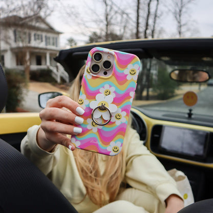 Wavy Daisy Adhesive Phone Ring