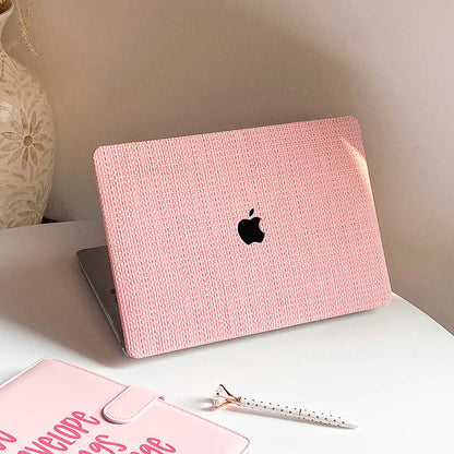 Weave Leather MacBook Case - Pink - IMCASE