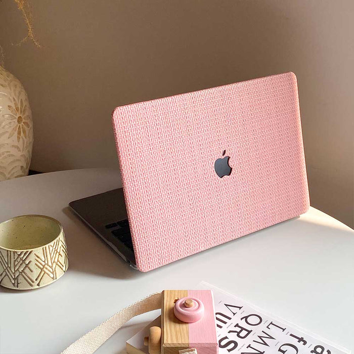 Weave Leather MacBook Case - Pink - IMCASE