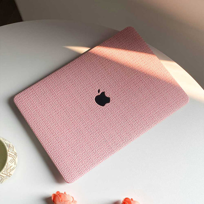 Weave Leather MacBook Case - Pink - IMCASE