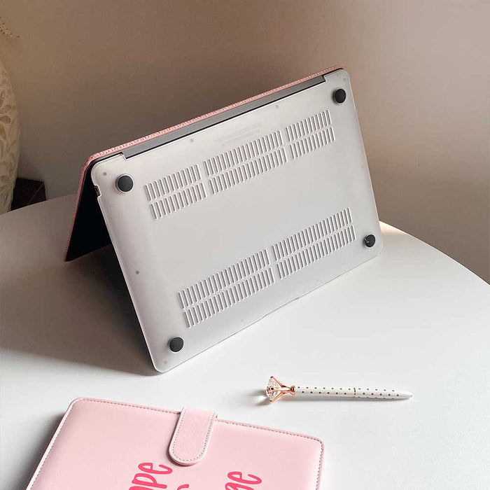 Weave Leather MacBook Case - Pink - IMCASE