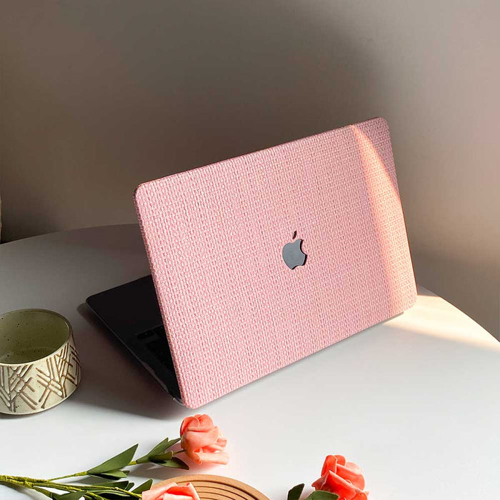 Weave Leather MacBook Case - Pink - IMCASE