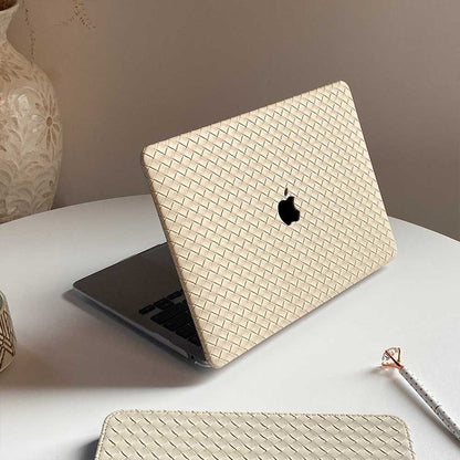 Weave Pattern MacBook Case - Beige - IMCASE
