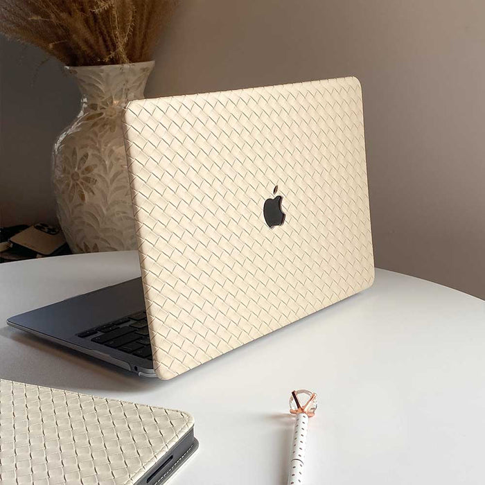Weave Pattern MacBook Case - Beige - IMCASE