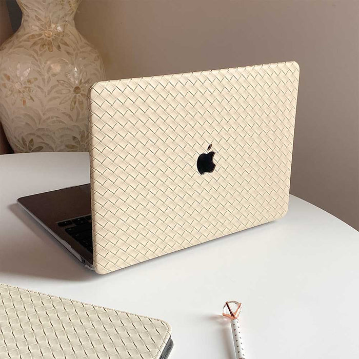 Weave Pattern MacBook Case - Beige - IMCASE