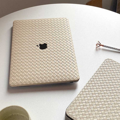 Weave Pattern MacBook Case - Beige - IMCASE