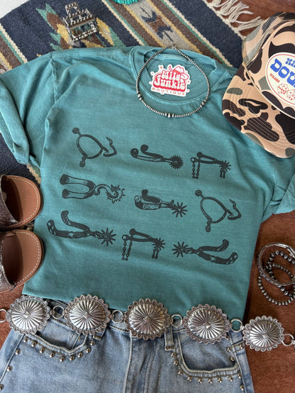 Western Spurs Graphic TeeEmeraldS