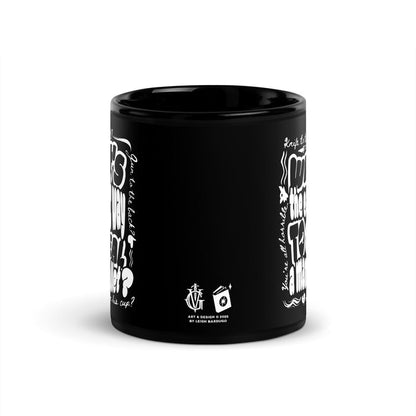What's The Easiest Way to Steal A Man's Wallet Black Glossy Mug - The Bean Workshop - Bookworm Mug, Dark Humor, Fan Merchandise, Fantasy Book Mug, Grishaverse gift for readers, Kaz Brekker quote coffee cup, Ketterdam, Leigh Bardugo bookish merch, Literary Gift, Six of Crows mug, The Crows, The Dregs, Typographic Design