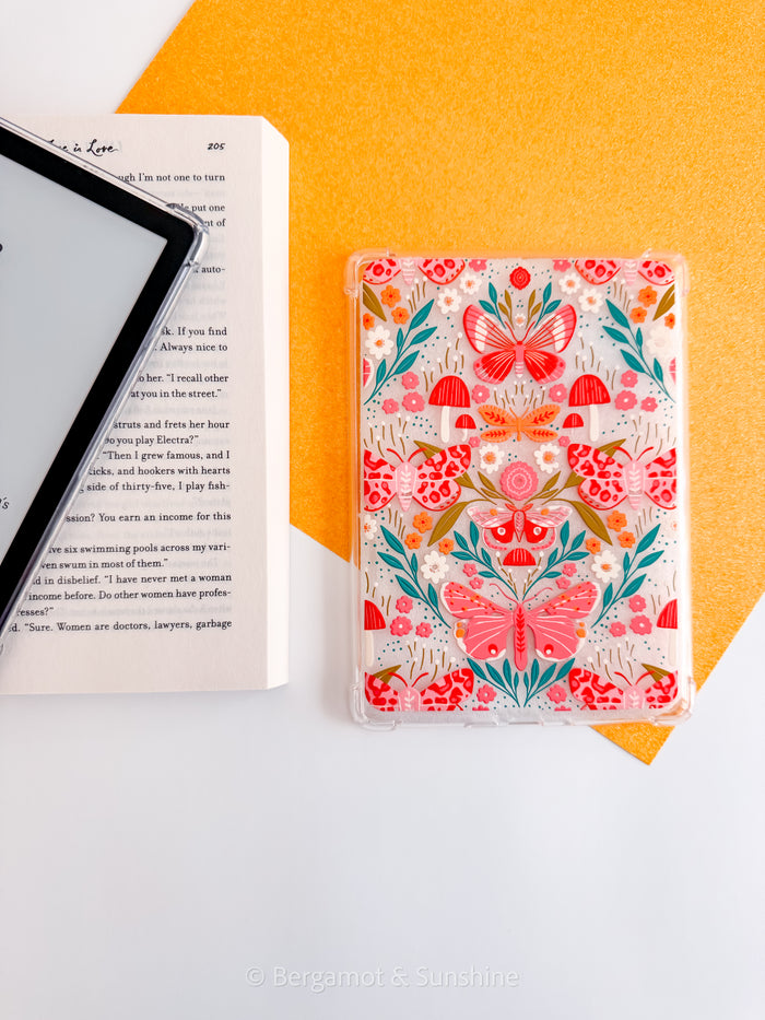 Whimsical Garden Kindle Case and/or Bookmark [Combined Listing] – Floral E-Reader Cover