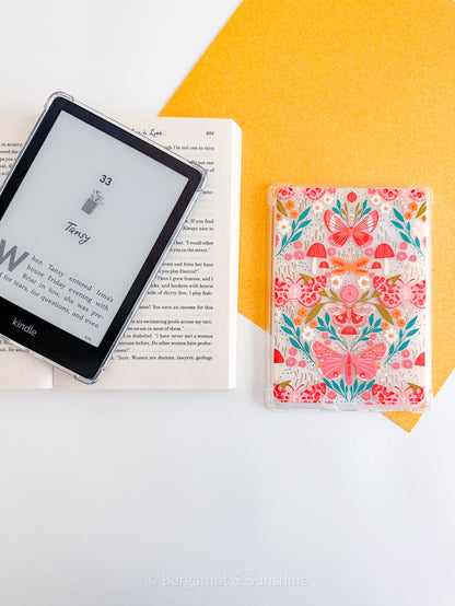 Whimsical Garden Kindle Case and/or Bookmark [Combined Listing] – Floral E-Reader Cover