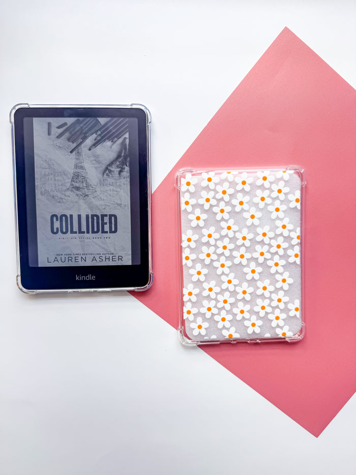 White Daisies E reader Case and/or Bookmark [Combined Listing]