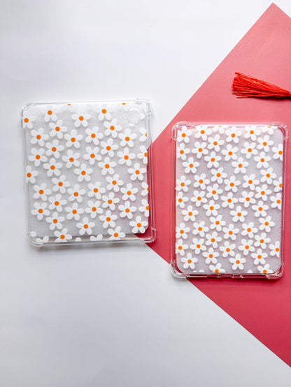 White Daisies E reader Case and/or Bookmark [Combined Listing]