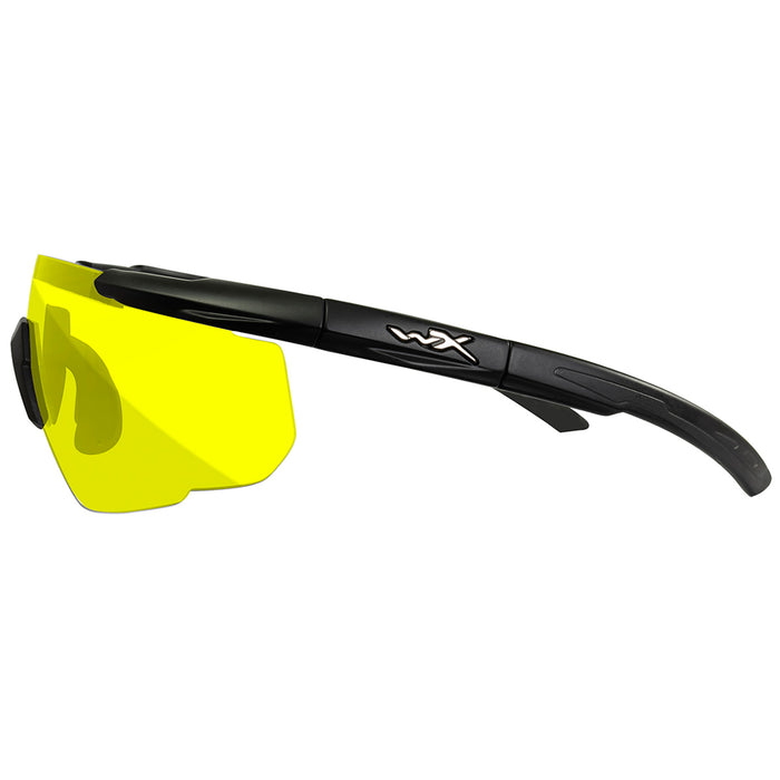 non slip temples of wiley x saber advanced glasses pale yellow lens