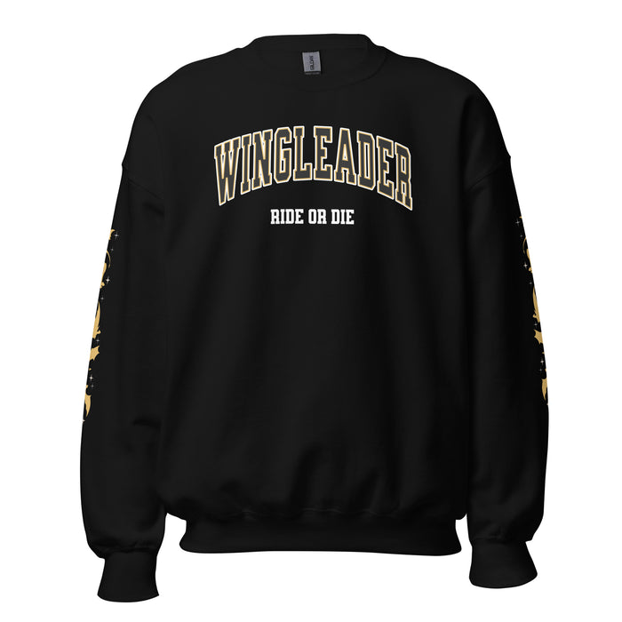 Wingleader Ride or Die Sweatshirt - The Bean Workshop - fourth wing, iron flame, onyx storm, rebecca yarros, sweater, sweatshirt
