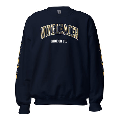 Wingleader Ride or Die Sweatshirt - The Bean Workshop - fourth wing, iron flame, onyx storm, rebecca yarros, sweater, sweatshirt