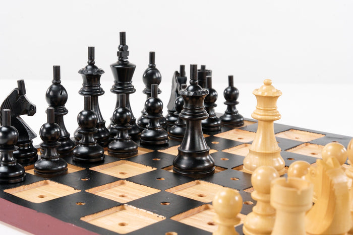 Wooden Chess Set for the Blind - 3.75 inch King - Chess Set - Chess-House
