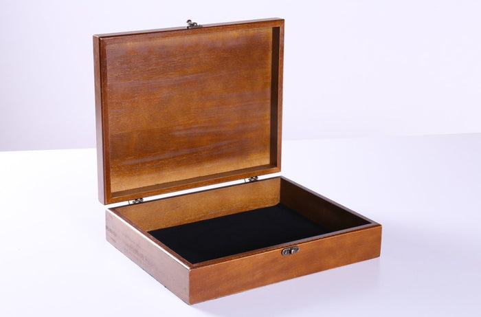 Wooden Treasure Box - Medium Stain - Box - Chess-House