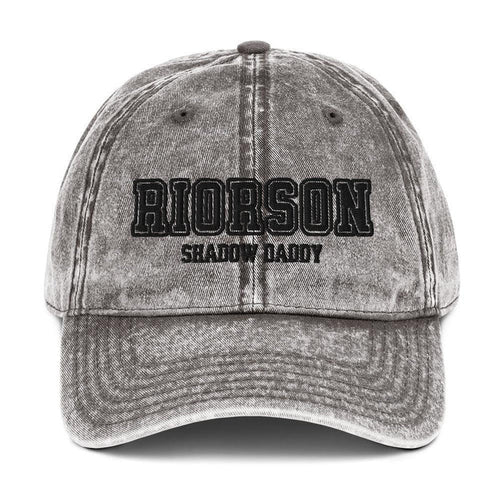 Xaden Riorson Embroidered Vintage Cotton Twill Cap - The Bean Workshop - Baseball Cap, Basgiath, Black Embroidery, Book Boyfriend, Booktok, embroidered, Embroidered Bookish Cap, fourth wing, Fourth Wing Merch, Gift for Fan, hat, rebecca yarros, Romantasy, Subtle Merch, xaden riorson, Xaden Riorson Hat