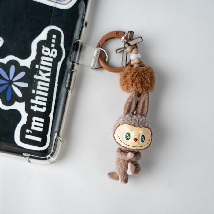 Yoga Bunny Plush Keychain