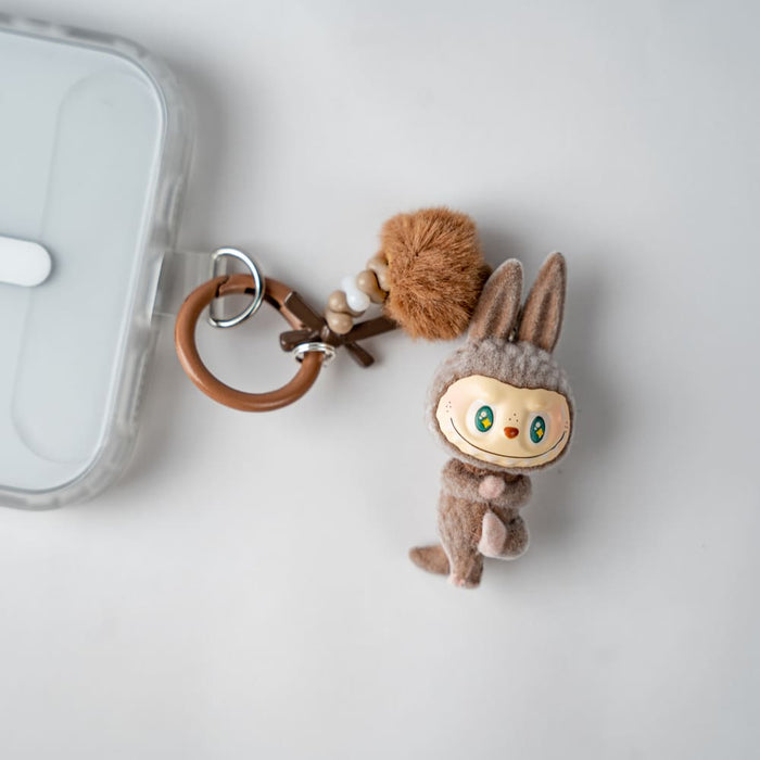 Yoga Bunny Plush Keychain