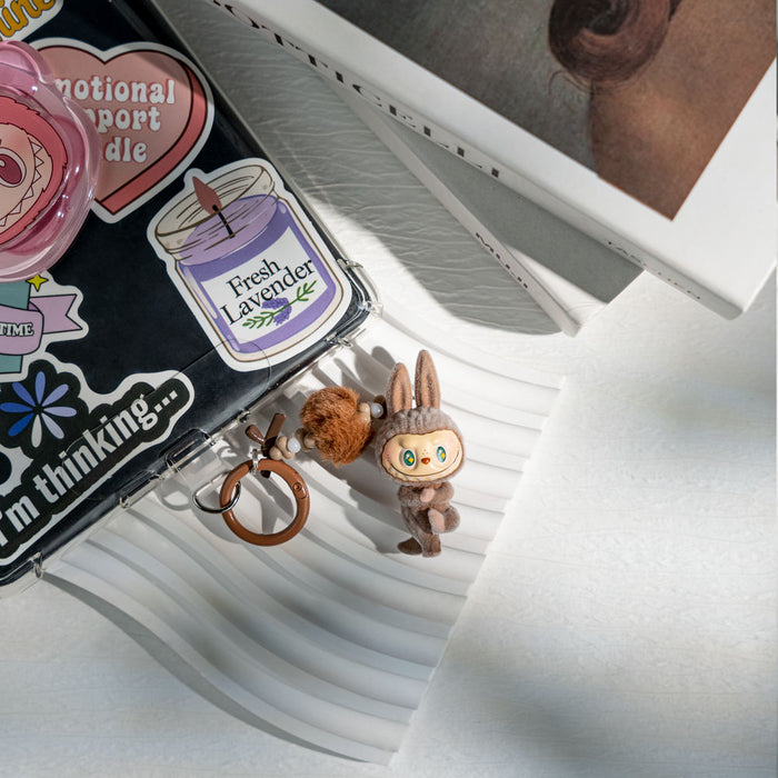 Yoga Bunny Plush Keychain