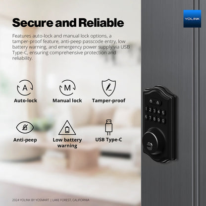 YoLink Smart Deadbolt Lock with Keypad