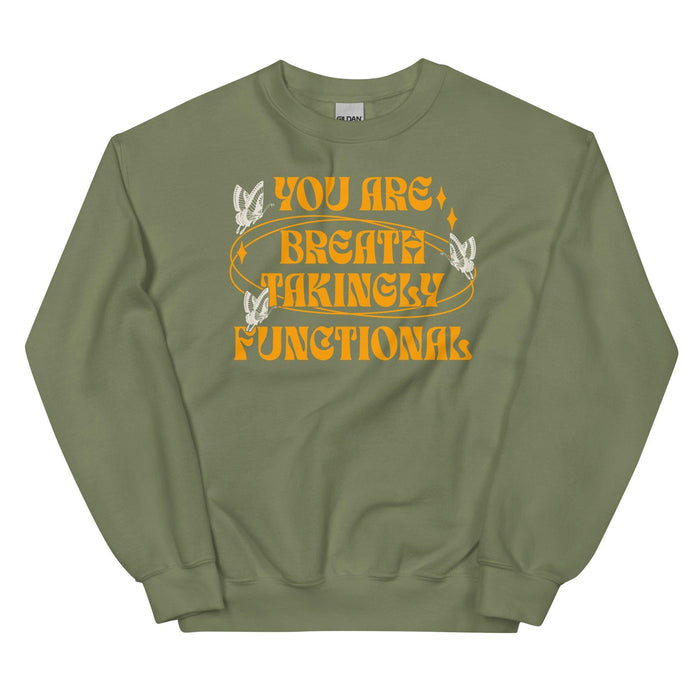 You Are Breathtakingly Functional Tissanah Sweatshirt - The Bean Workshop - carissa broadbent, daughter of no worlds, sweatshirt